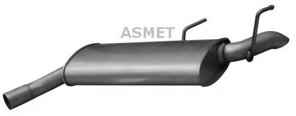 Глушитель выхлопных газов конечный ASMET 05.178
