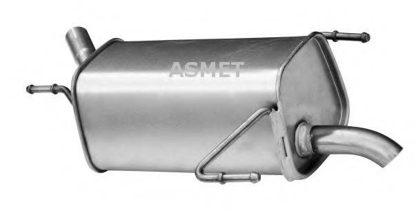 Глушник вихлопних газів кінцевий ASMET 05.144