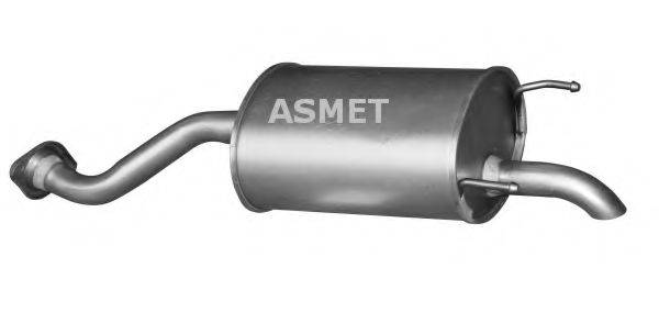 Глушитель выхлопных газов конечный ASMET 13.016