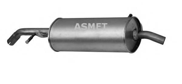 Глушник вихлопних газів кінцевий ASMET 09.061