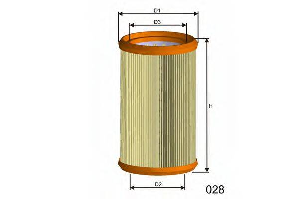 MISFAT RM747 Воздушный фильтр