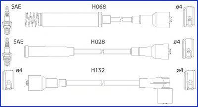 HITACHI 134217 Комплект дротів запалення
