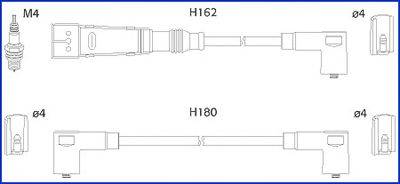 Комплект дротів запалення HITACHI 134707