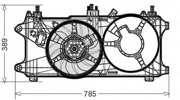 CTR 1209589 Вентилятор системы охлаждения двигателя