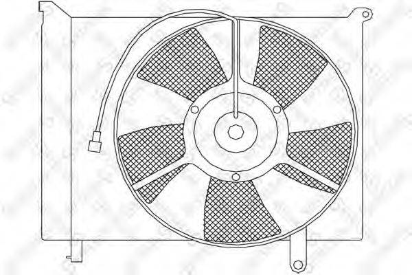 Вентилятор, охолодження двигуна STELLOX 29-99248-SX