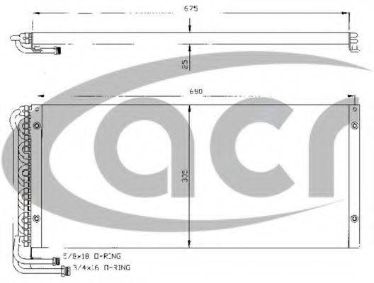 ACR 300355 Конденсатор, кондиціонер