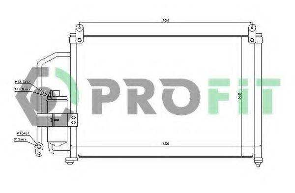 PROFIT PR1106C1 Конденсатор кондиционера