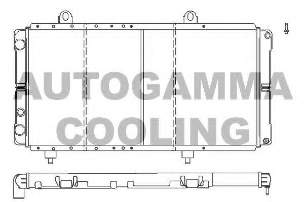 Радиатор охлаждения двигателя AUTOGAMMA 100026