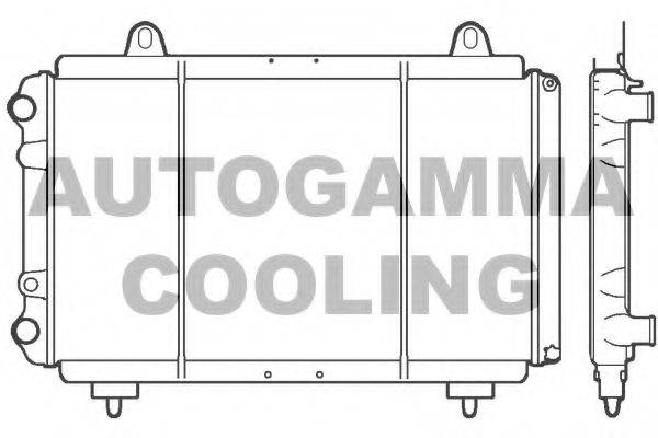 AUTOGAMMA 100035 Радиатор охлаждения двигателя