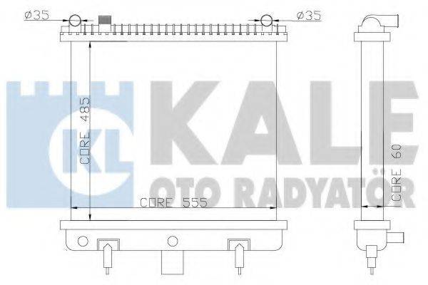 Радиатор охлаждения двигателя KALE OTO RADYATOR 350500