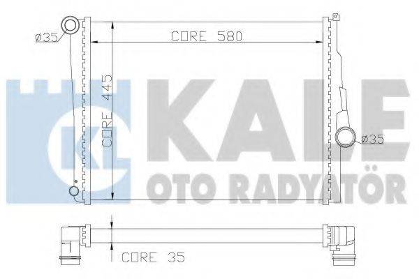 Радиатор охлаждения двигателя KALE OTO RADYATOR 354400