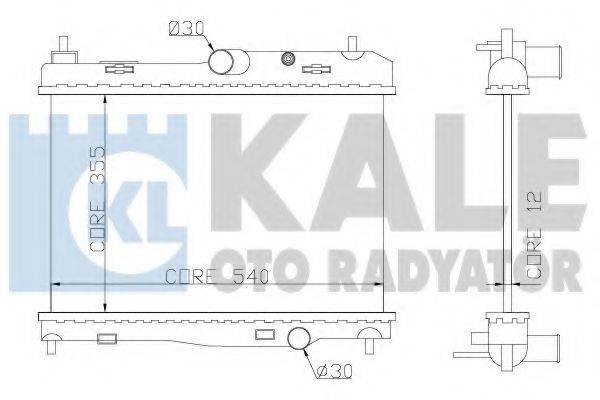 Радиатор охлаждения двигателя KALE OTO RADYATOR 356100