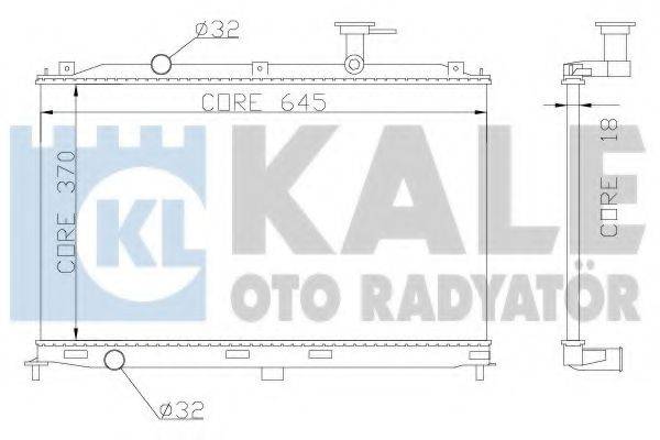 Радиатор охлаждения двигателя KALE OTO RADYATOR 358000