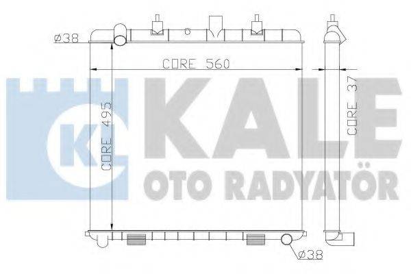 Радиатор охлаждения двигателя KALE OTO RADYATOR 359300