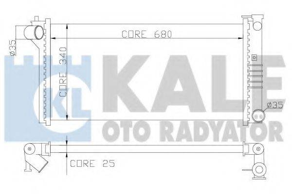 Радіатор, охолодження двигуна KALE OTO RADYATOR 359600