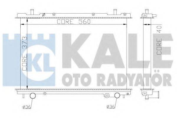 Радіатор, охолодження двигуна KALE OTO RADYATOR 368400