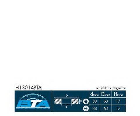 Комплект підшипника ступиці колеса BTA H13014BTA
