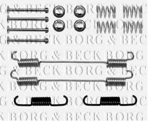 Комплектуючі, колодки дискового гальма BORG & BECK BBK6156