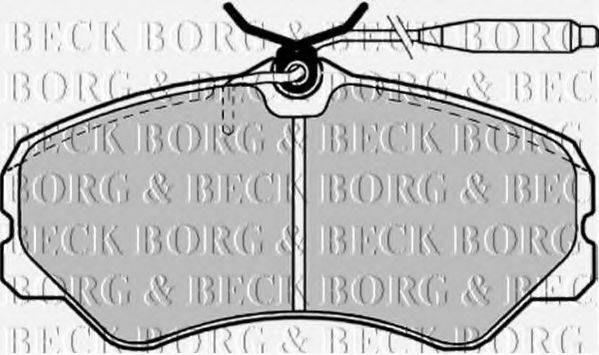 BORG & BECK BBP1130 Комплект гальмівних колодок, дискове гальмо