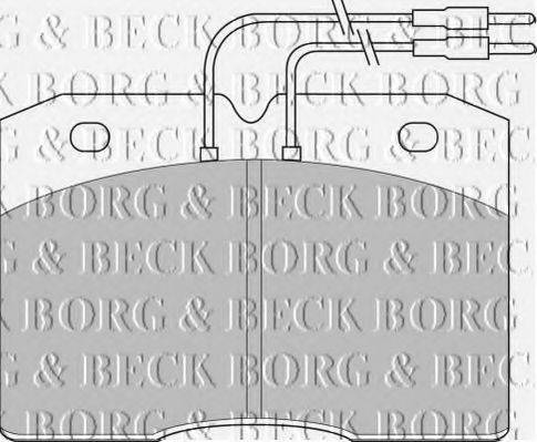 BORG & BECK BBP1133 Комплект гальмівних колодок, дискове гальмо