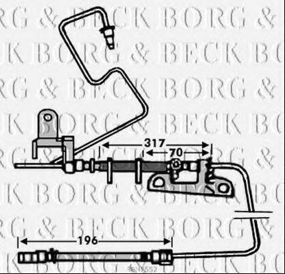 Гальмівний шланг BORG & BECK BBH7552