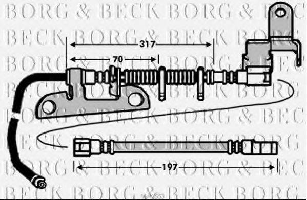 Гальмівний шланг BORG & BECK BBH7553