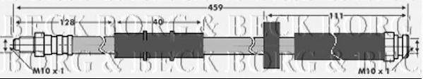 Тормозной шланг BORG & BECK BBH6061