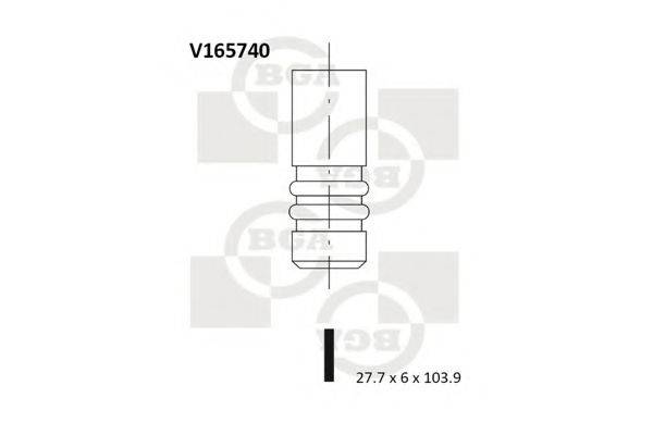 BGA V165740 Впускний клапан