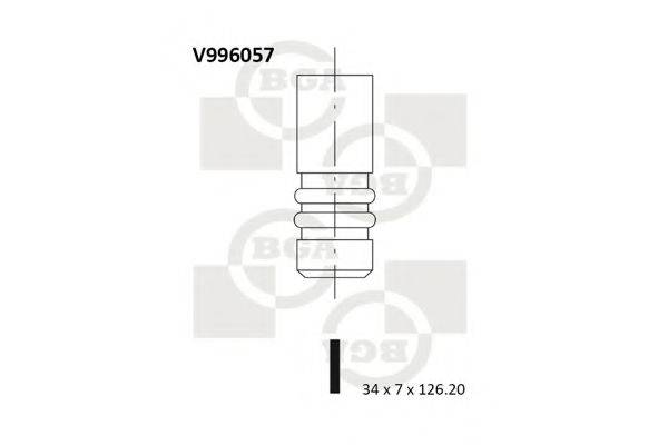 Впускний клапан BGA V996057