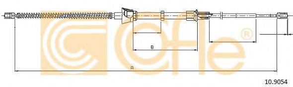 COFLE 109054 Трос, стояночная тормозная система