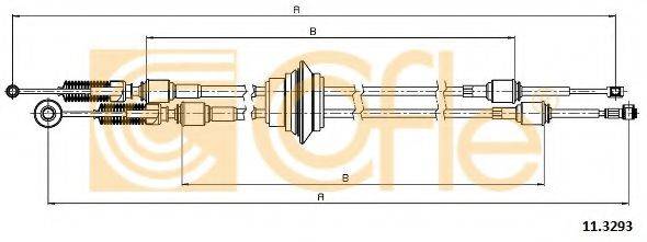 Трос, ступенчатая коробка передач COFLE 11.3293