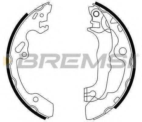 Тормозные колодки барабанные BREMSI GF0238