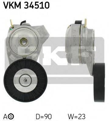 Натяжний ролик, полікліновий ремінь SKF VKM 34510