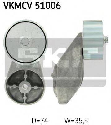 Паразитний / провідний ролик, полікліновий ремінь SKF VKMCV 51006