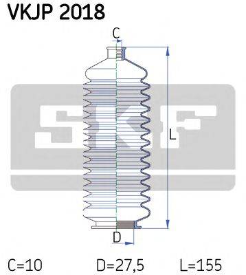 SKF VKJP2018 Комплект пильника, рульове управління