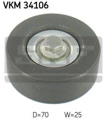 Паразитний / провідний ролик, полікліновий ремінь SKF VKM 34106