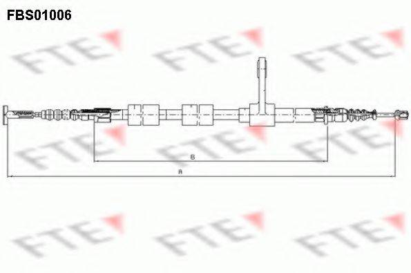Трос, стояночная тормозная система FTE FBS01006