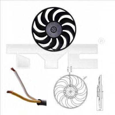 Вентилятор системы охлаждения двигателя TYC 802-0051