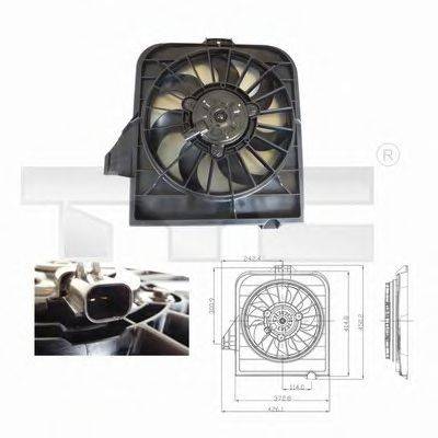 TYC 8040003 Вентилятор системы охлаждения двигателя