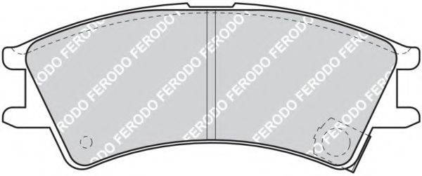 Комплект гальмівних колодок, дискове гальмо FERODO FDB1326