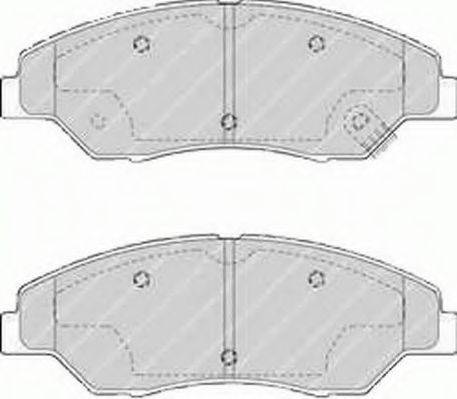 Комплект гальмівних колодок, дискове гальмо FERODO FDB1536