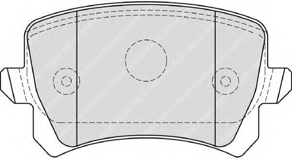 Комплект гальмівних колодок, дискове гальмо FERODO FDB4192