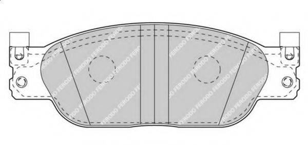 Комплект гальмівних колодок, дискове гальмо FERODO FDB4389
