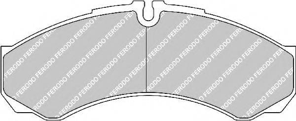 Комплект гальмівних колодок, дискове гальмо FERODO FVR1315