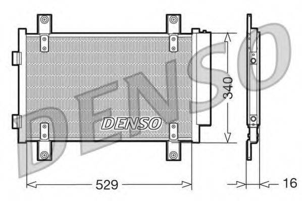 Конденсатор, кондиціонер DENSO DCN09049