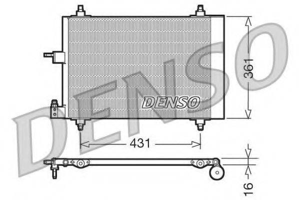 Конденсатор кондиционера DENSO DCN07009