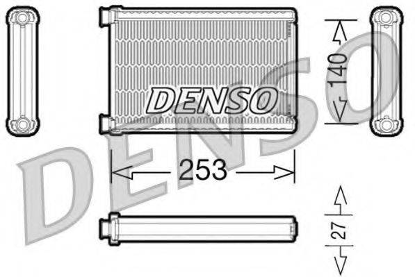 Теплообмінник, опалення салону DENSO DRR05005