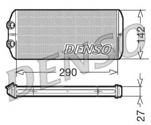 Теплообмінник, опалення салону DENSO DRR07005