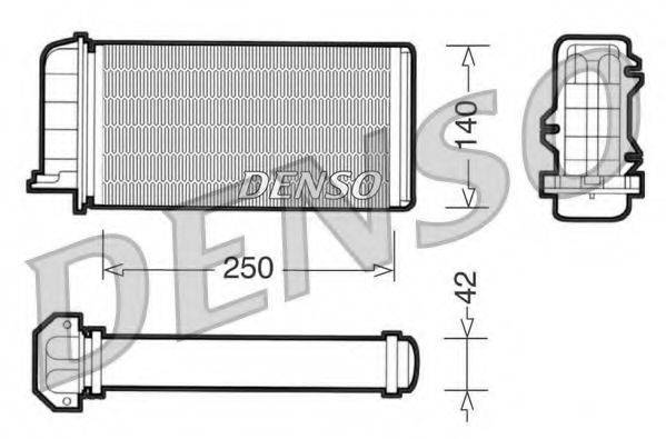 Теплообмінник, опалення салону DENSO DRR09002