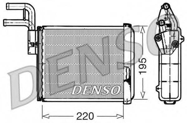 Теплообмінник, опалення салону DENSO DRR09032